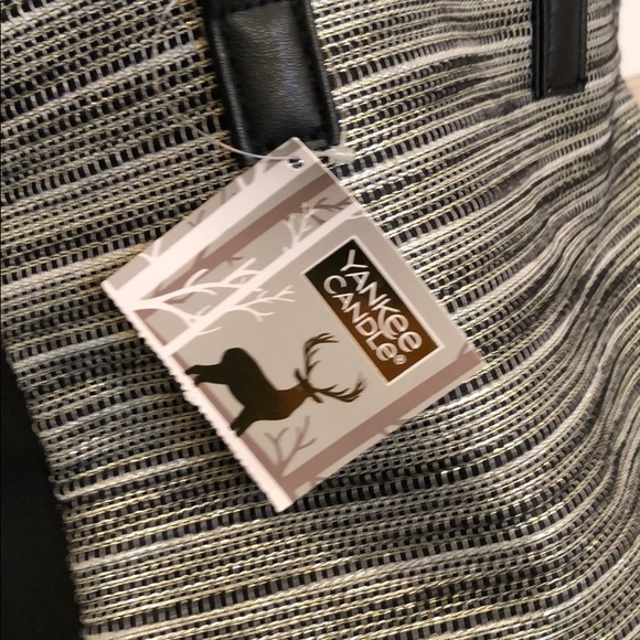 NWT Yankee Candle Black & Silver Tote - Picture 3 of 4